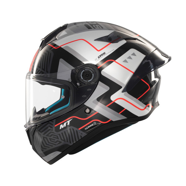 MT Helmets Mt targo s brik c0 gloss black/white 